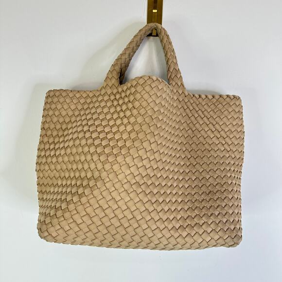 Naghedi St. Barths Medium Tote In Camel Tan Neutral - Picture 2 of 11